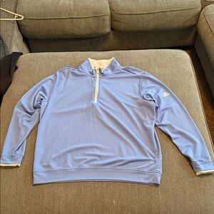 adidas Light Blue Zip-Up Sweater
